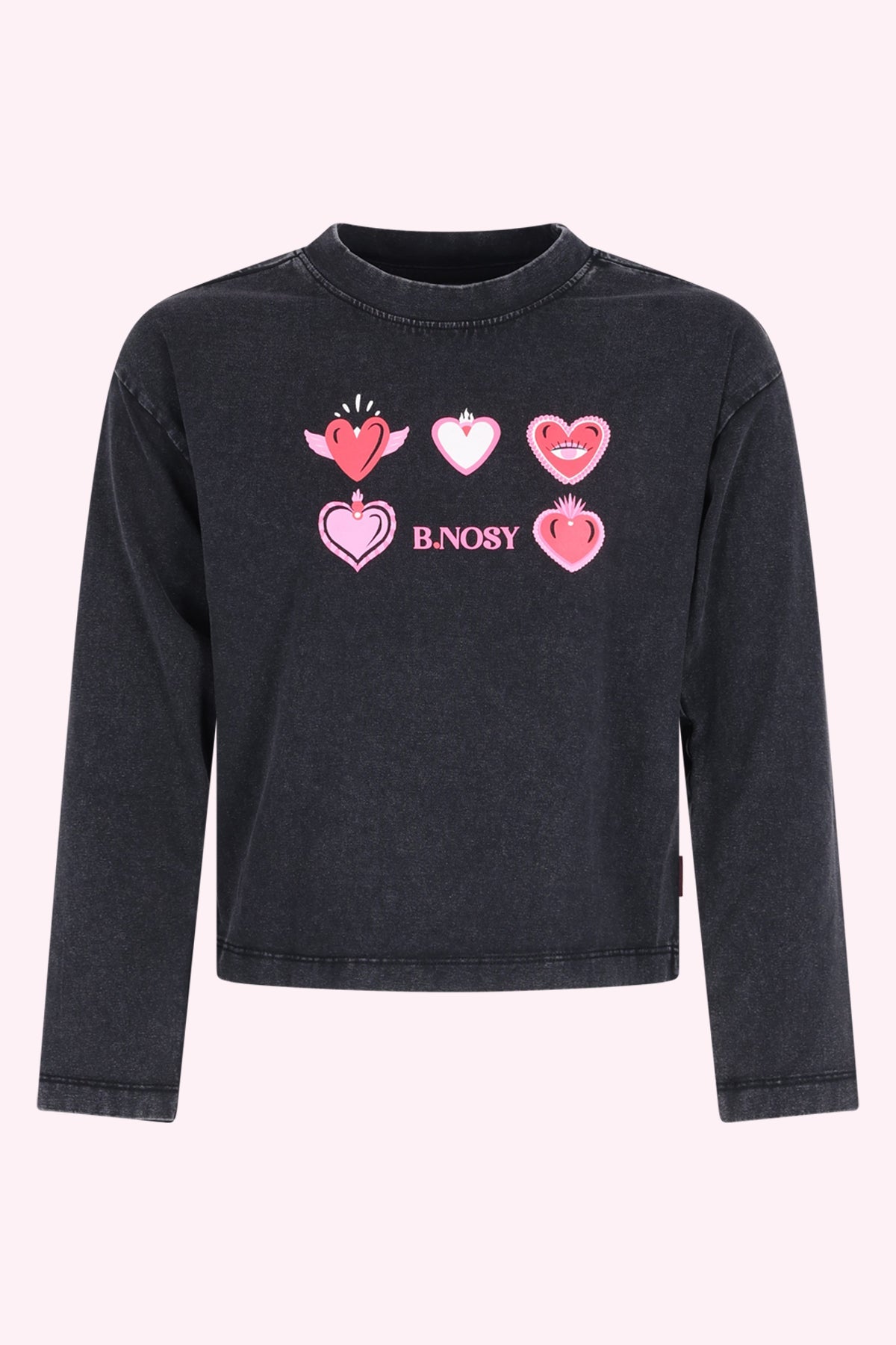 B.Nosy Tina Lange Mouwen Shirt Zwart