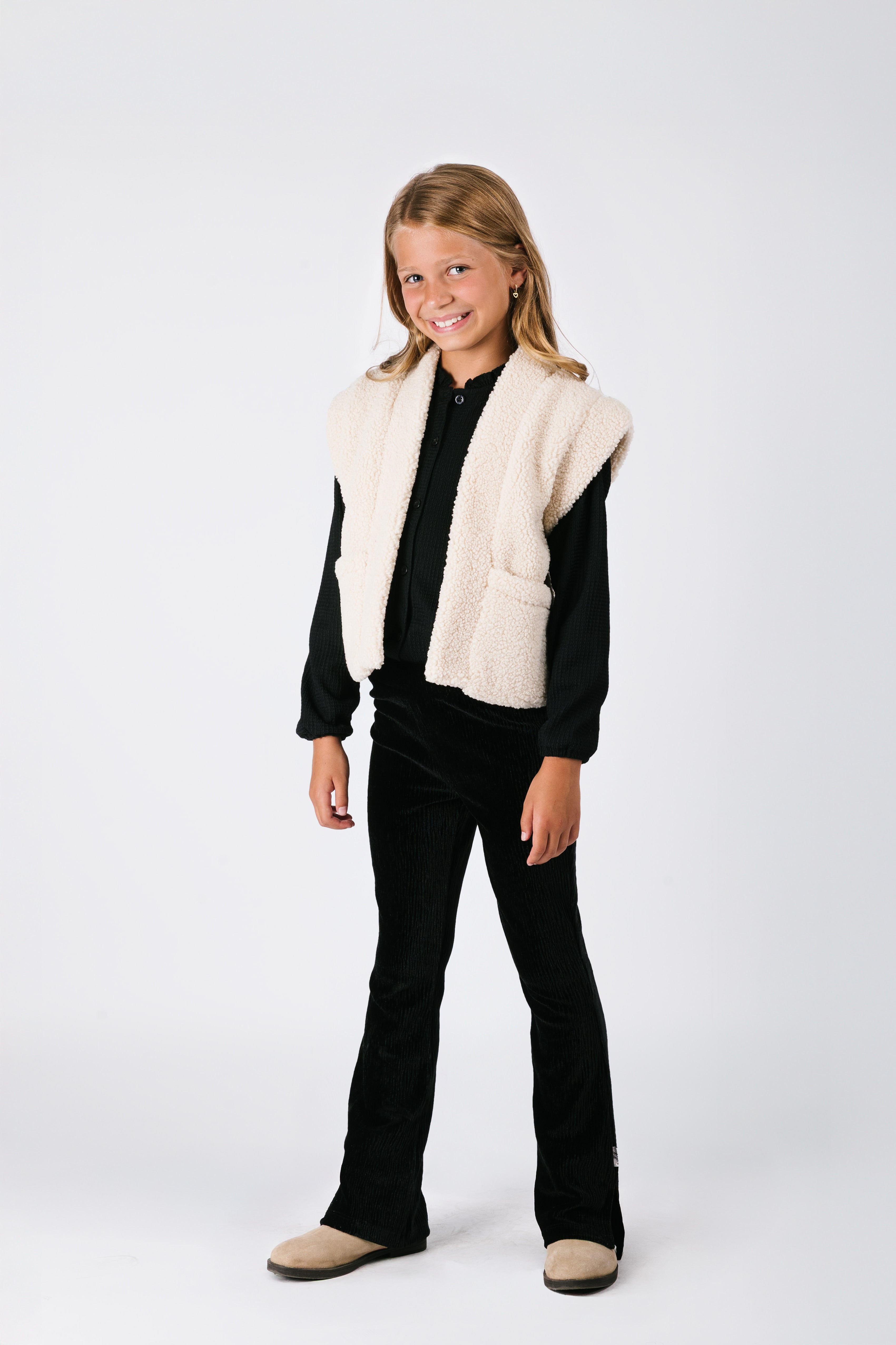 Puck B.Nosy flared pants Black