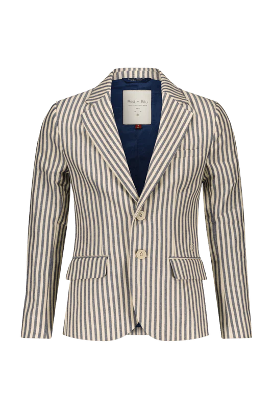 Red&Blu Bas blazer navy/wit streep