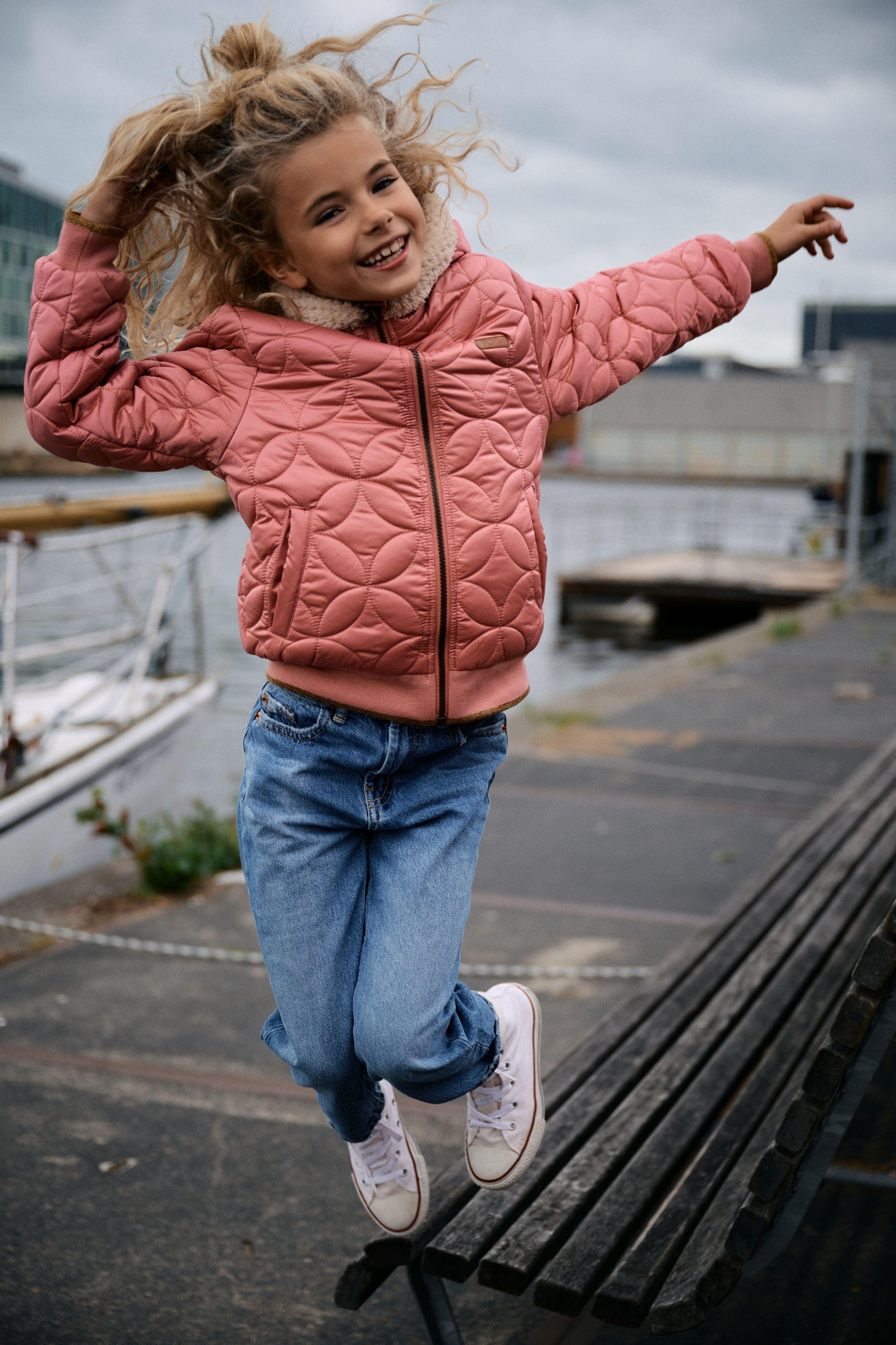 Bestie Gestepte Winterjas - NoNo Kidswear