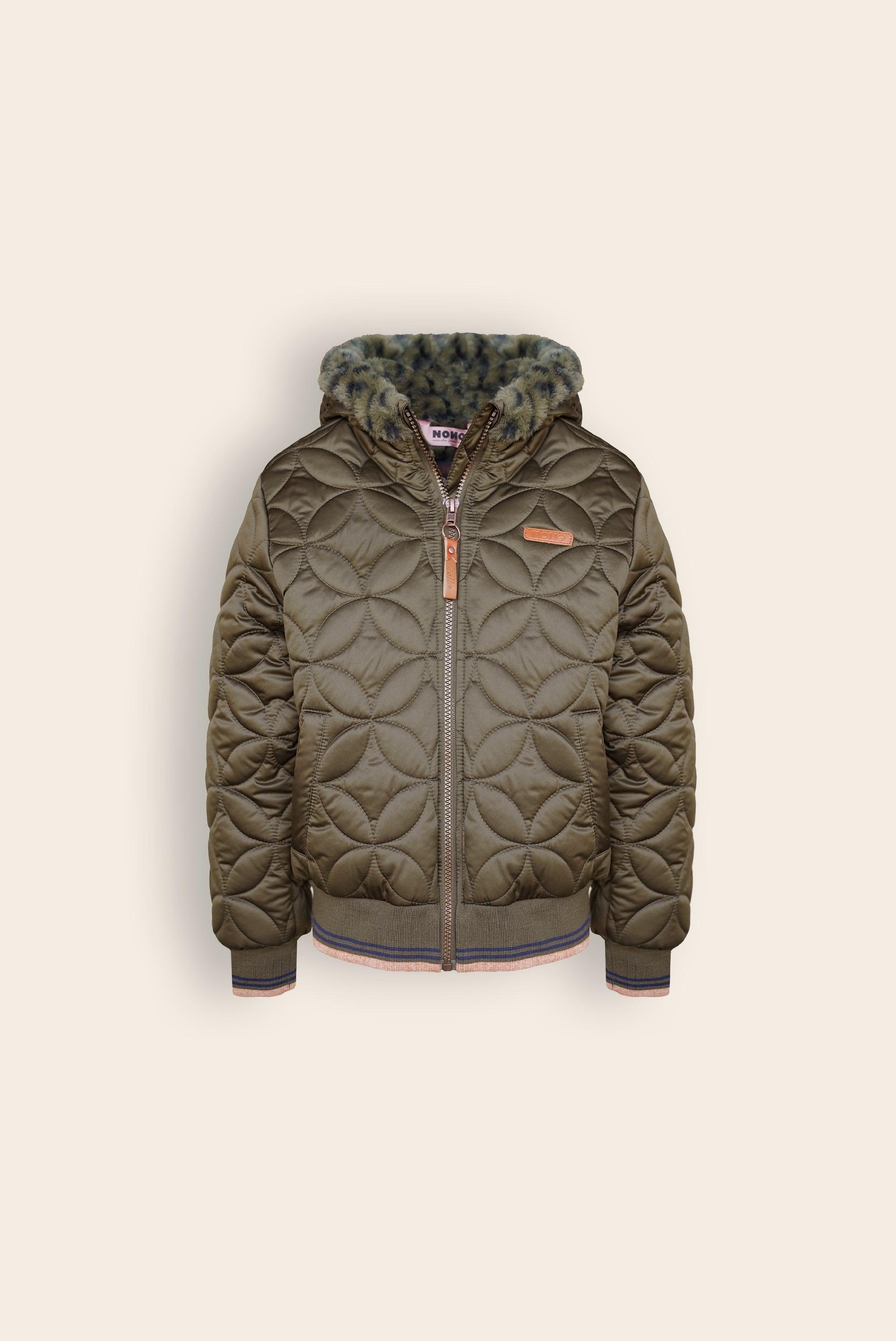 Bestie Gestepte Winterjas - NoNo Kidswear
