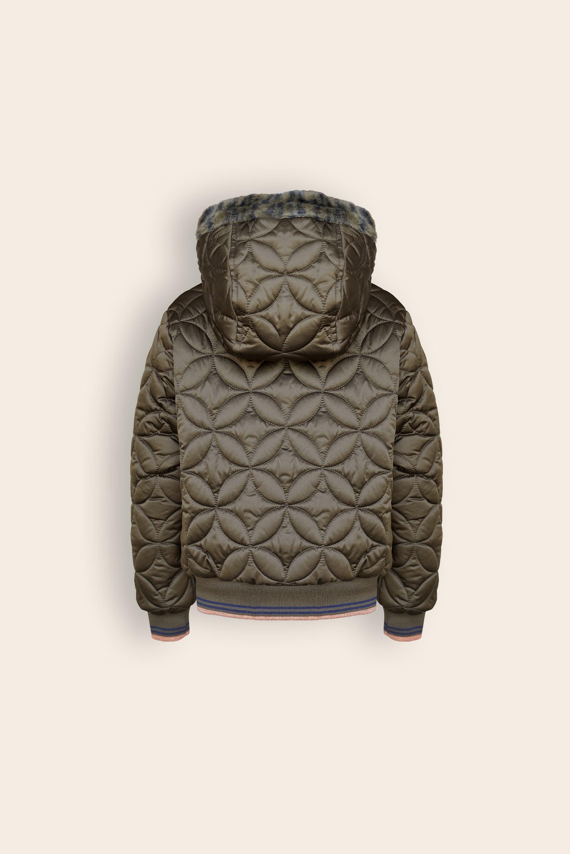 Bestie Gestepte Winterjas - NoNo Kidswear