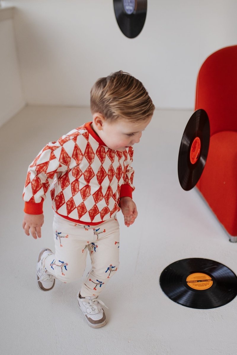 Bowe Sweater Rood Ruit - The New Chapter Store