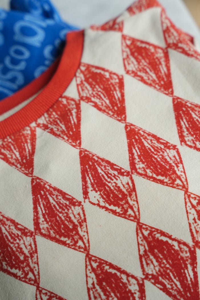 Bowe Sweater Rood Ruit - The New Chapter Store