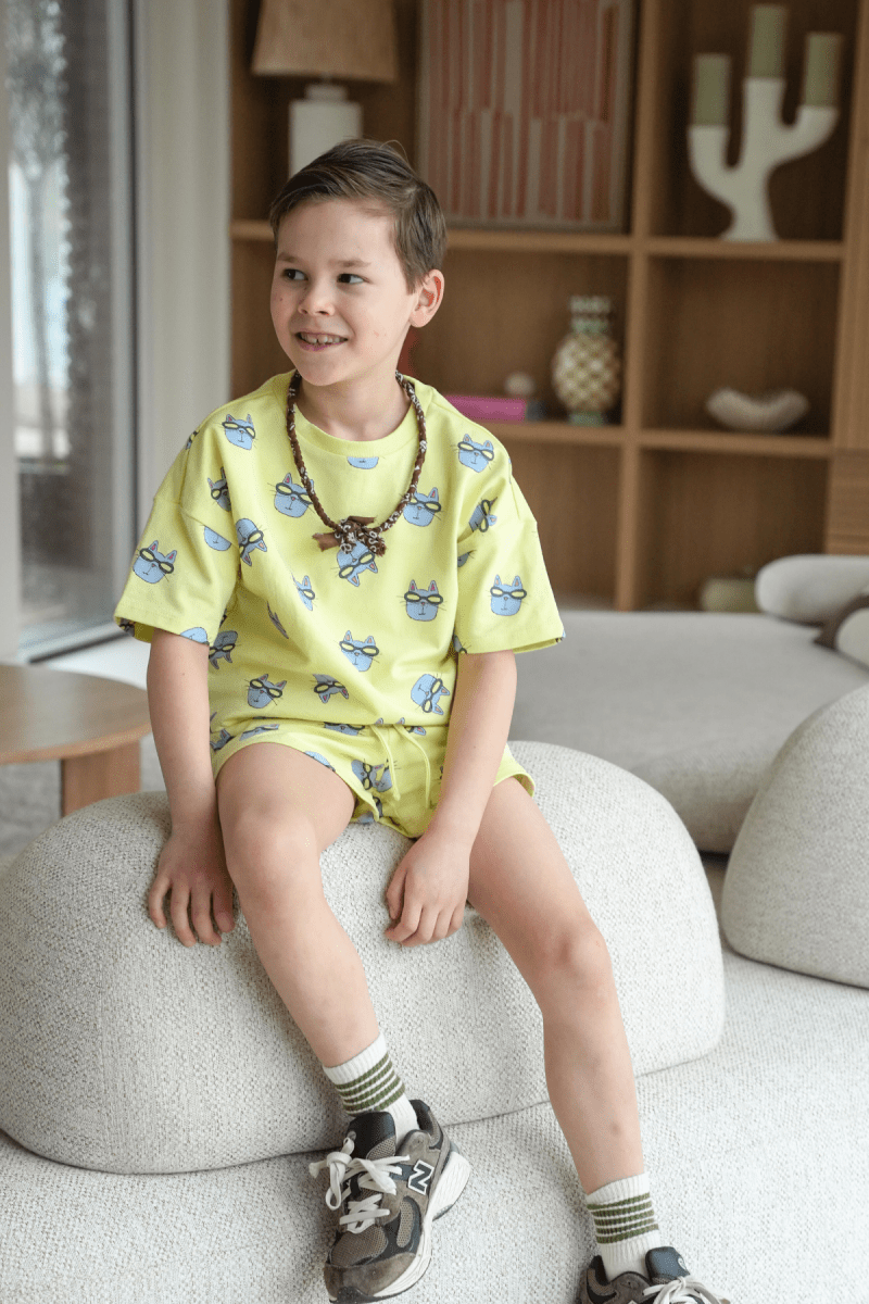 Cesar sweater geel vacances - The New Chapter Store