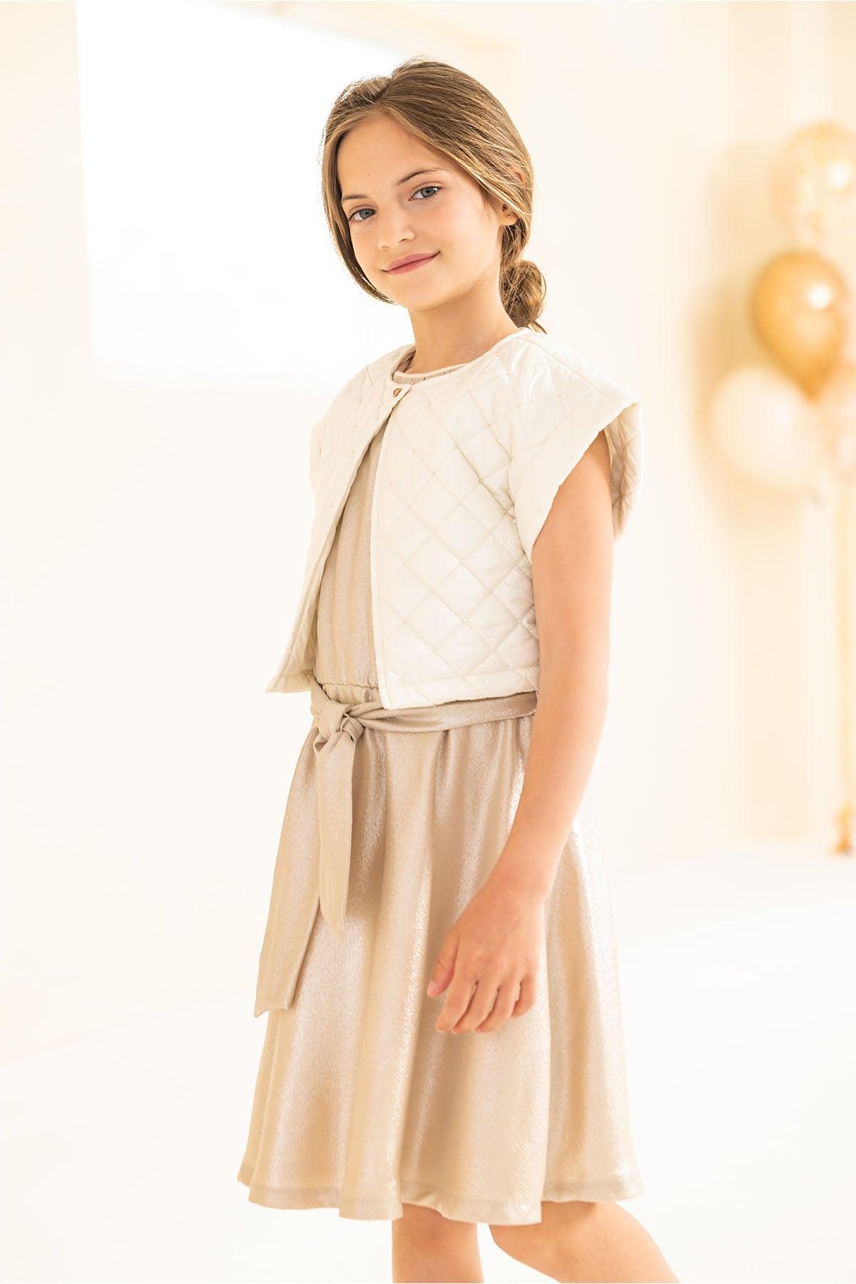 LikeFLO Dress Monet Champagne - LikeFlo