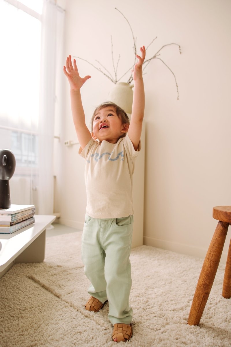 Elyh pants green denim - The New Chapter Store