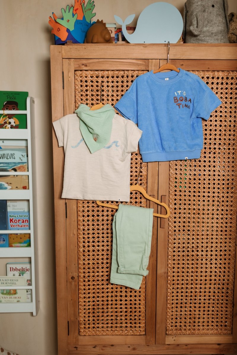 Elyh pants green denim - The New Chapter Store