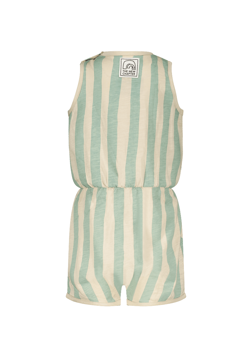 Freddie jumpsuit green stripe - The New Chapter Store