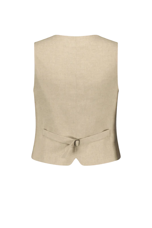 Red&Blu Gabe Gilet natural linnen