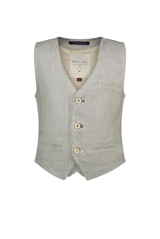Red+Blu Gillis Gilet gemeleerd blauw