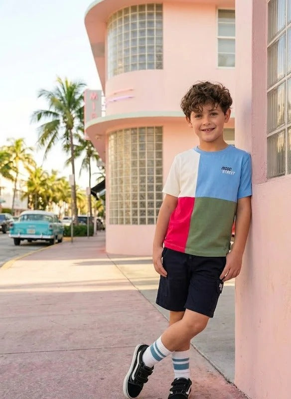 Moodstreet Liam Colourblock T-Shirt