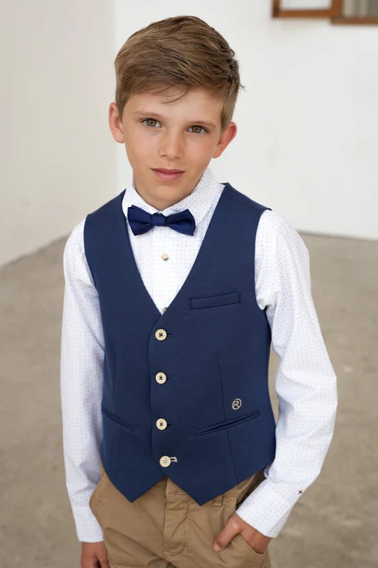 Red&Blu Oliver overhemd fun blauw ao print