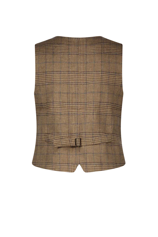 Red&Blu Govert Gilet Chestnut Blue Check