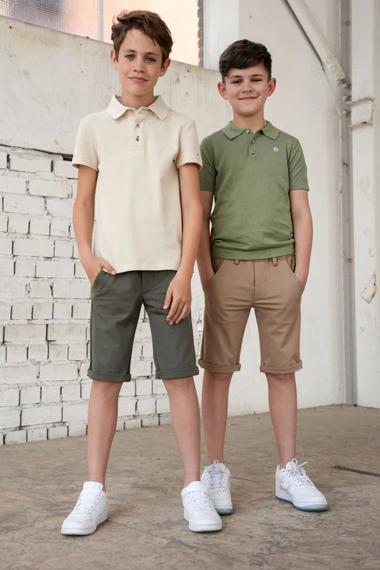 Red&Blu Paul Polo sand linnen