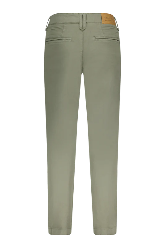 Red&Blu Thomas twill chino groen