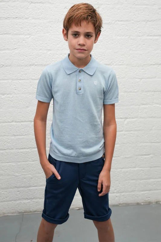 Red&Blu Ted Bermuda indigo jersey