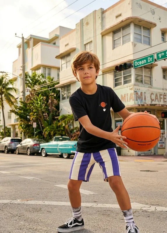 Moodstreet Billie Striped Sweatshorts