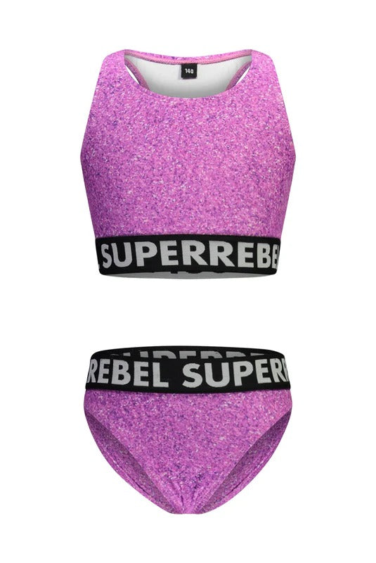SuperRebel Carmel Glitter Violet