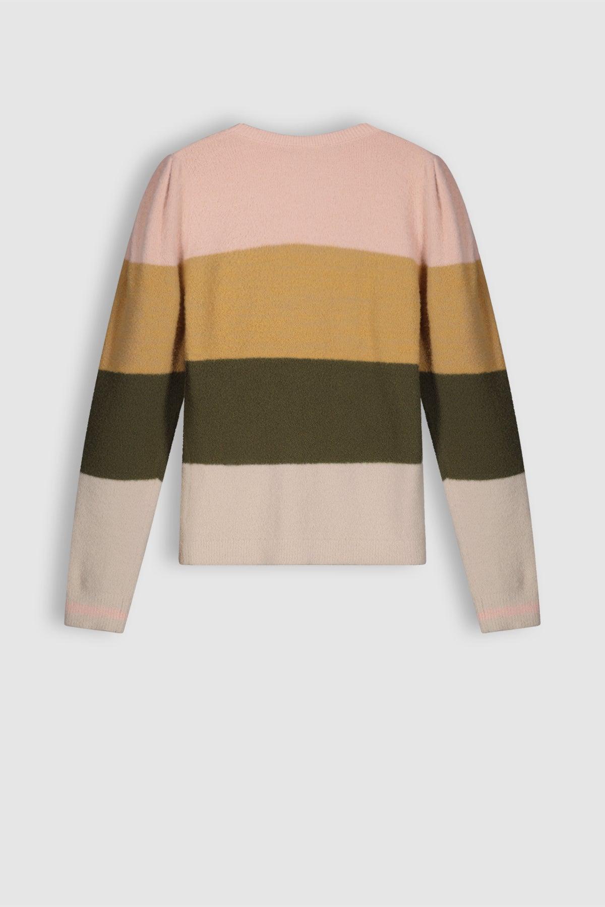 Kamilla Zacht Gebreide Gestreepte Trui - NoNo Kidswear