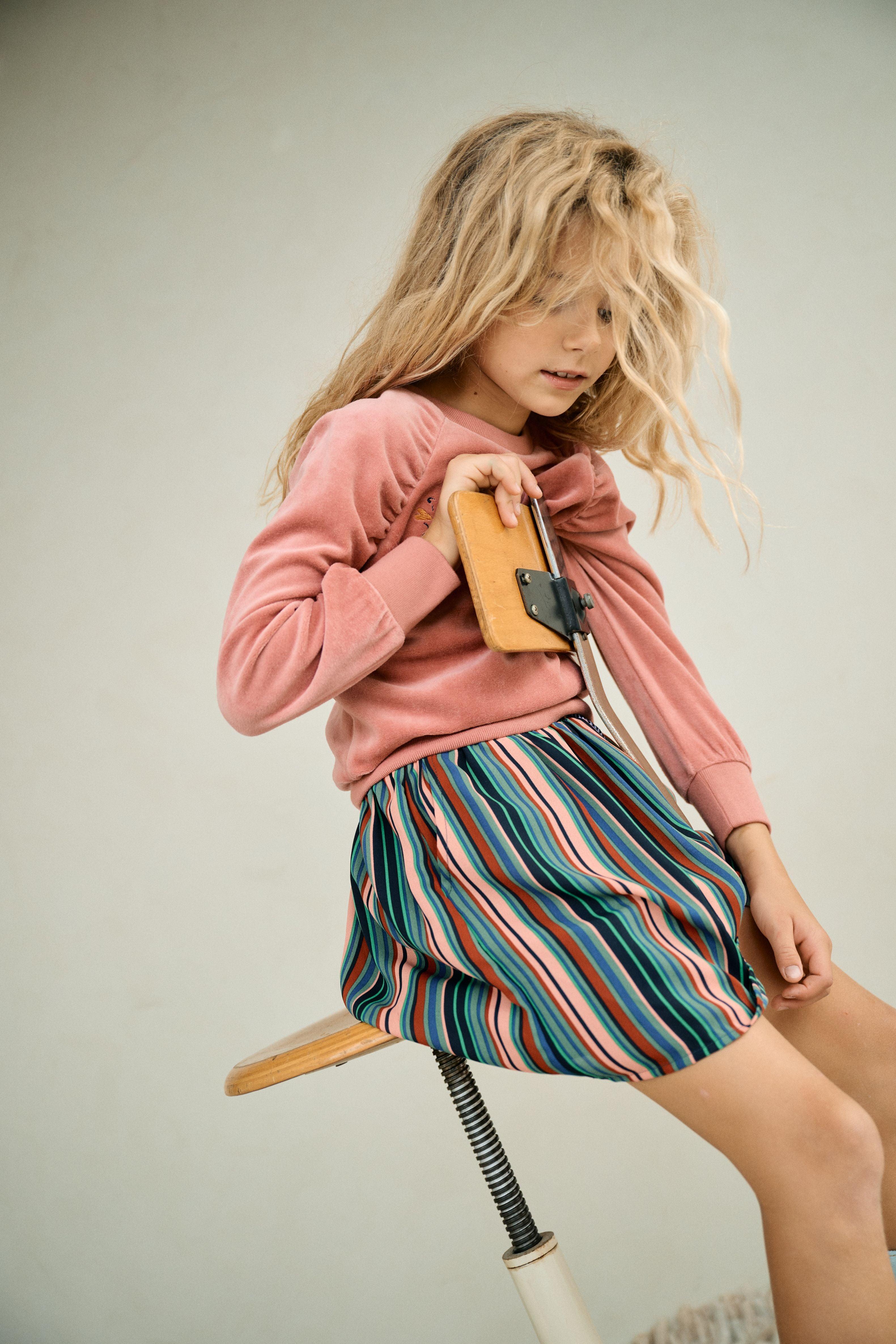 Kayla Raglan Nicky Velours Sweater - NoNo Kidswear