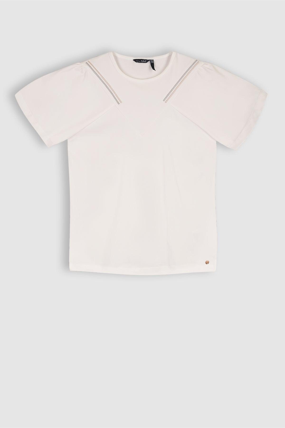 Koala Tshirt VShape Detail Snow White - NoNo Kidswear