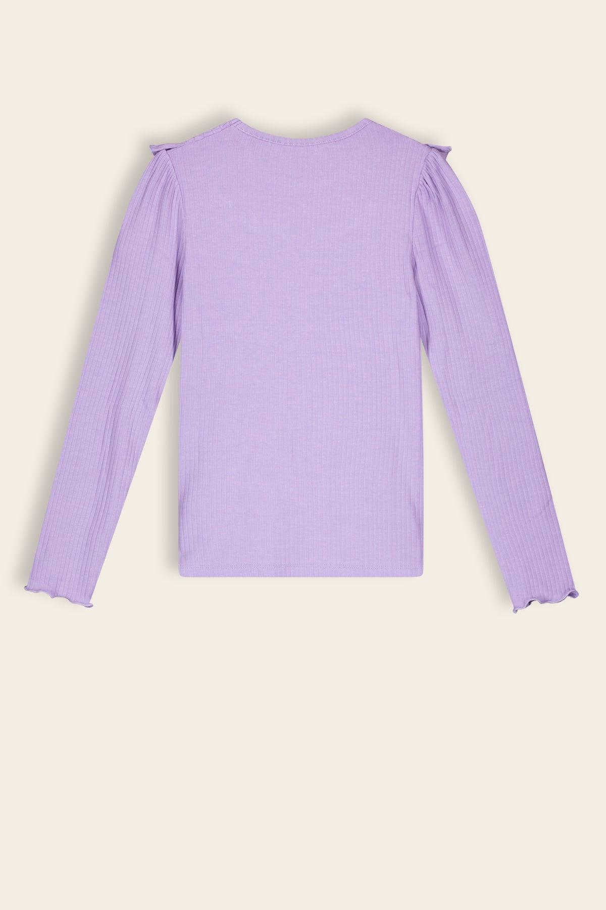 Kris Rib Jersey T-shirt Ruches en Smock - NoNo Kidswear