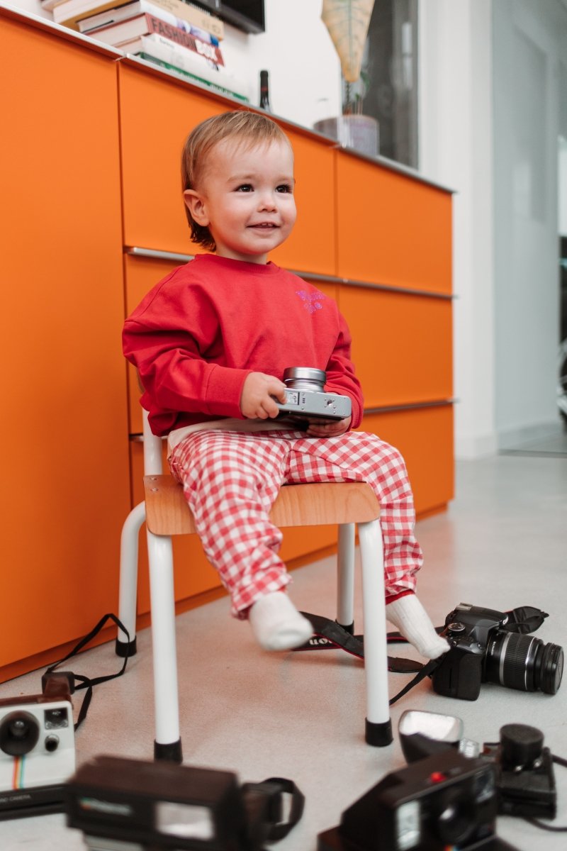 Luka pants red check - The New Chapter Store