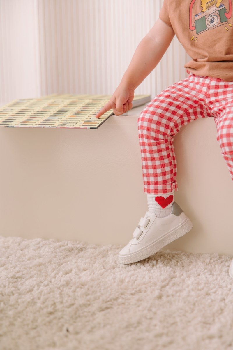 Luka pants red check - The New Chapter Store