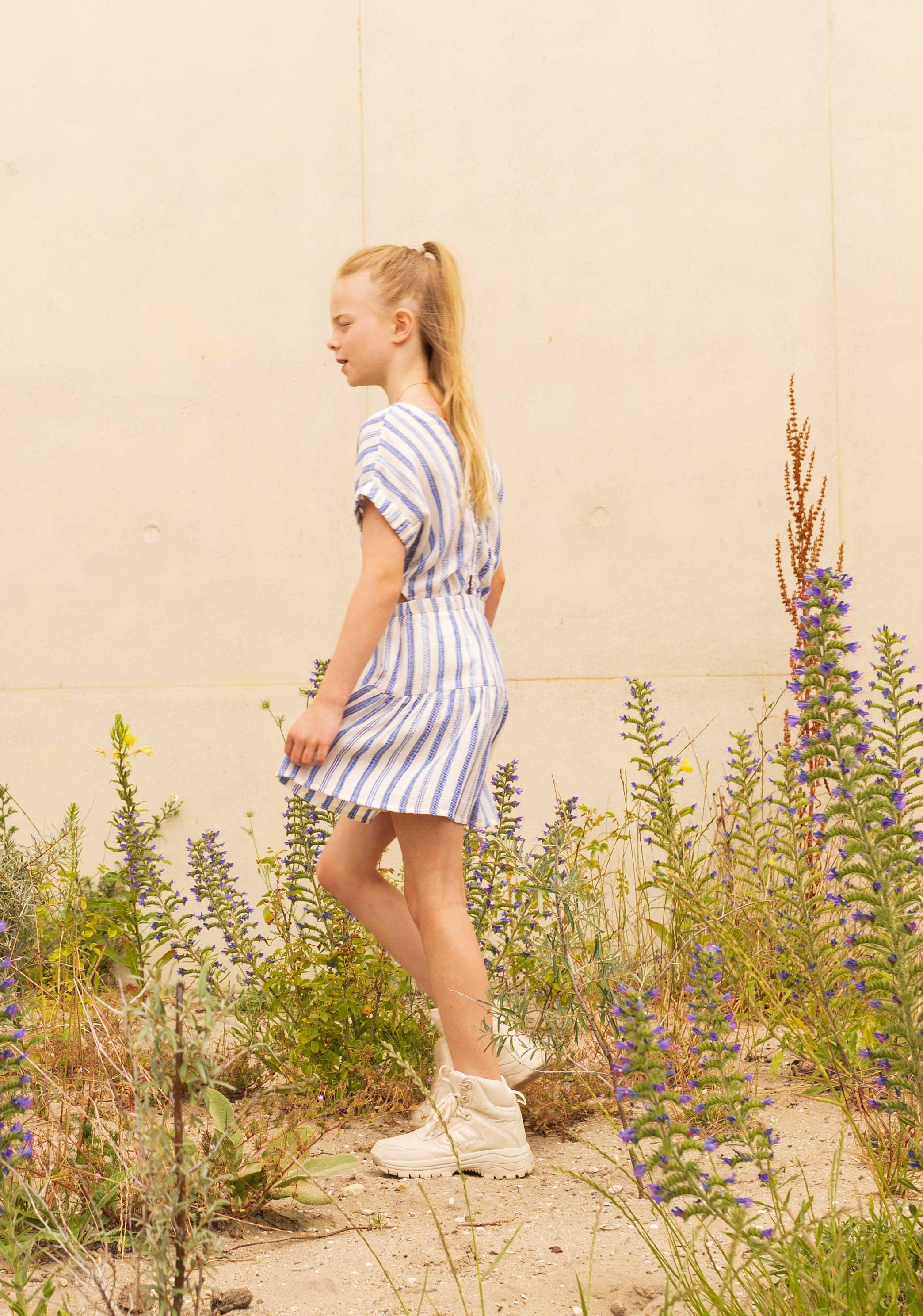 Teen Collab Luna Dress Susan Striped - LikeFlo