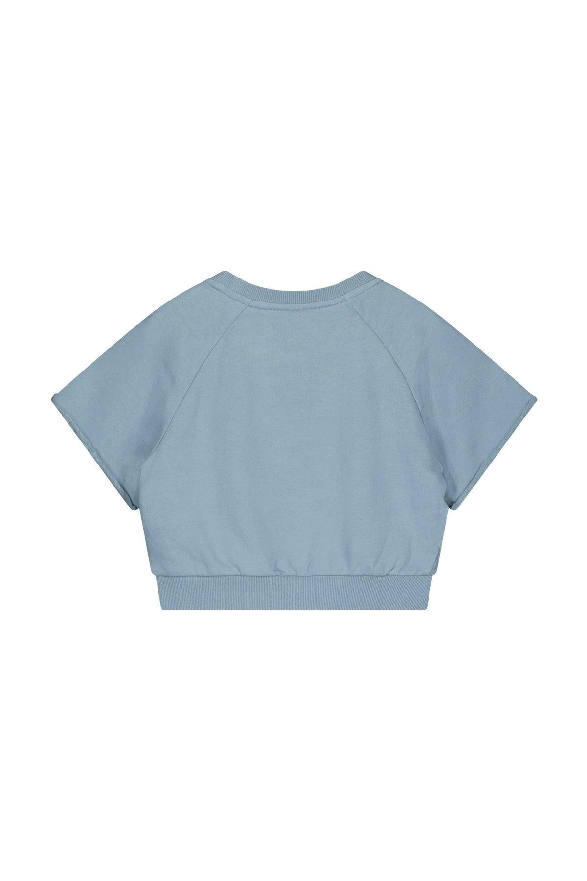Teen Collab Luna Short Sleeve Sweater Lady Indigo - LikeFlo
