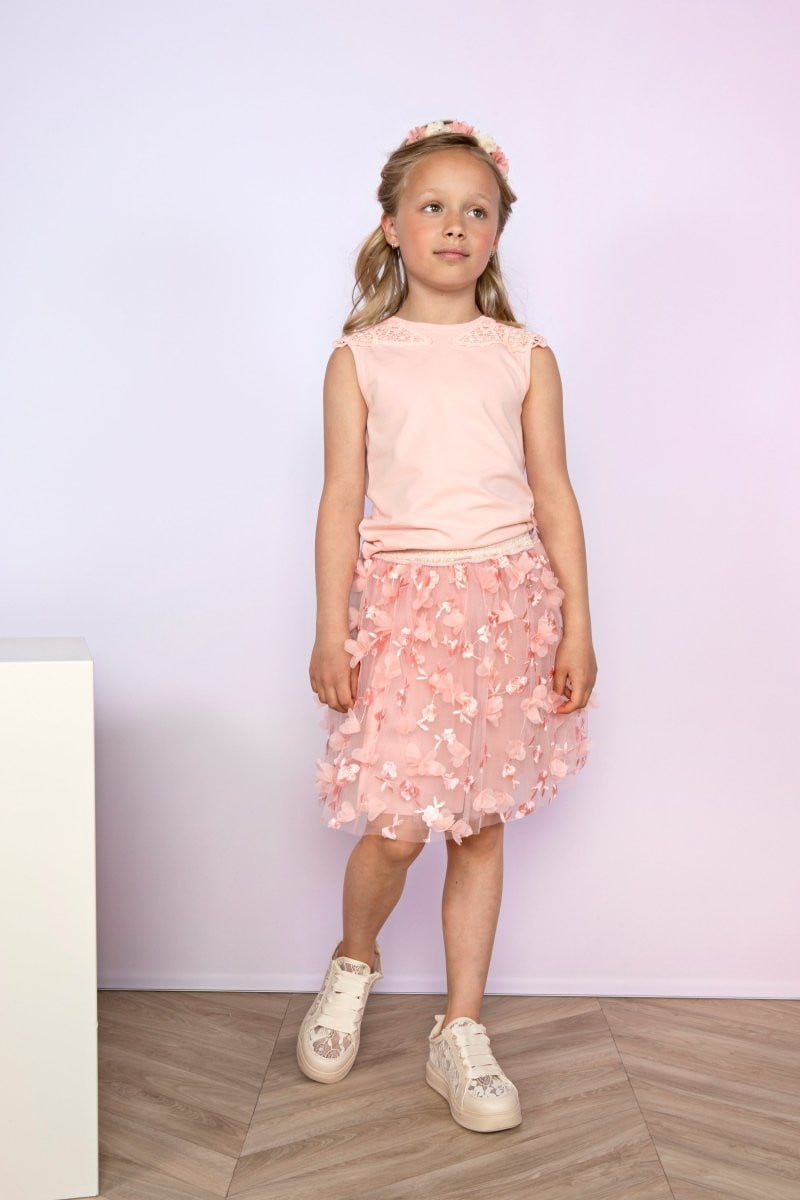 NOOSHY butterfly lace T-shirt - Le Chic Fashion