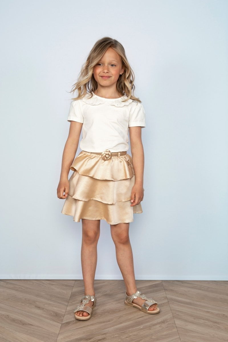 NORIYA broderie collar top - Le Chic Fashion