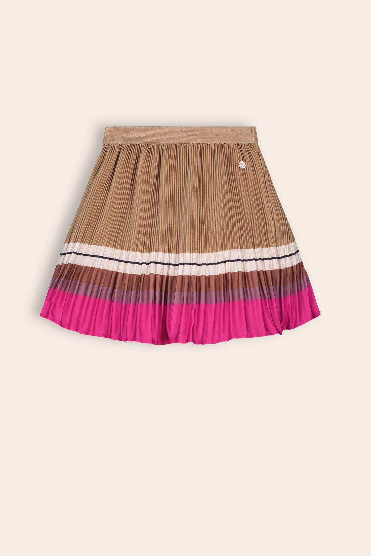 Nulan Satijnen Plissee Rok - NoNo Kidswear