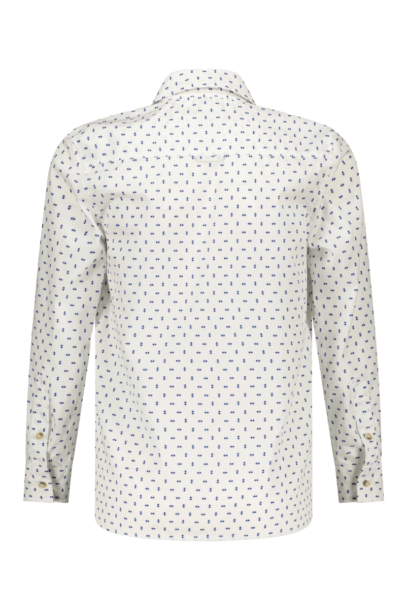 Oscar overhemd wit/blauw -Blouses - Red+Blu