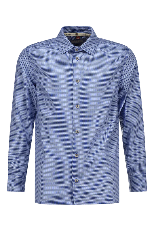 Red&Blu Otto overhemd print blauw