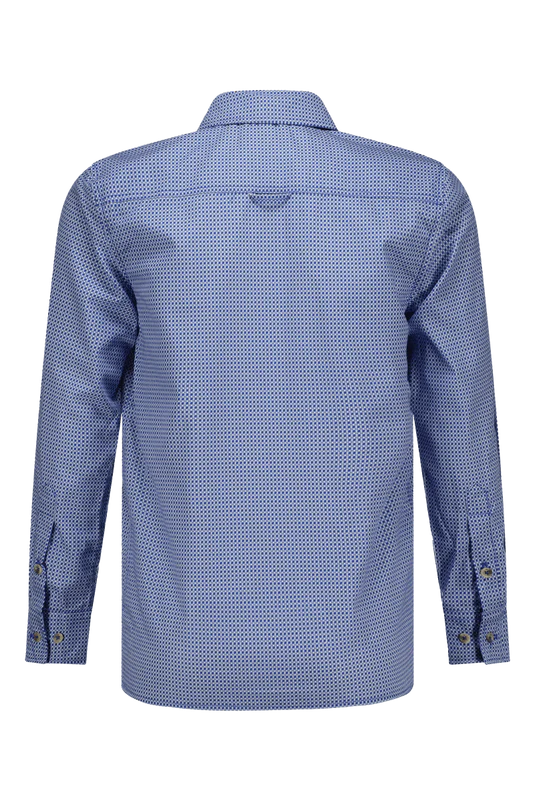 Red&Blu Otto overhemd print blauw