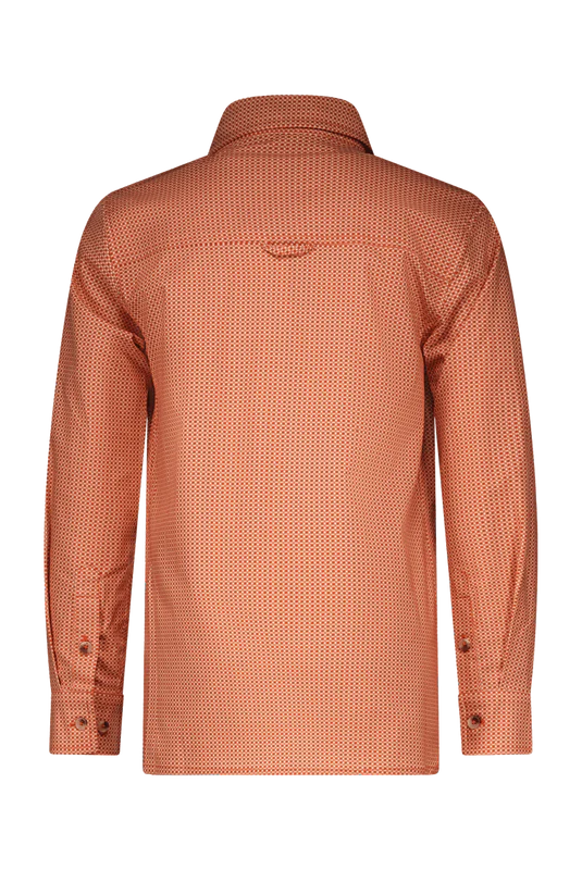 Red&Blu Otto overhemd print oranje