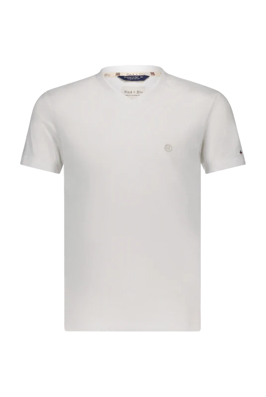 Red&Blu Pijke boys V-hals shirt wit