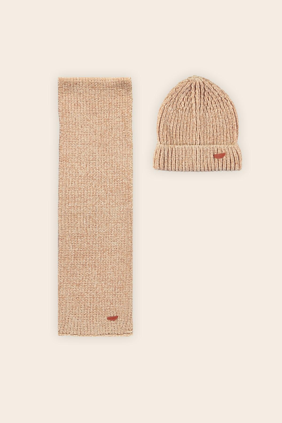 Raya Chenille Sjaal & Muts Set - NoNo Kidswear