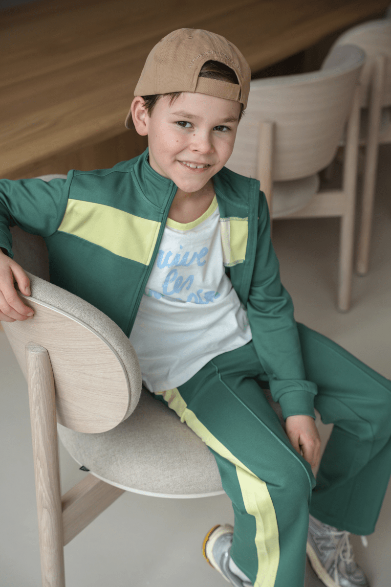 Sef sweatvest groen vacances - The New Chapter Store