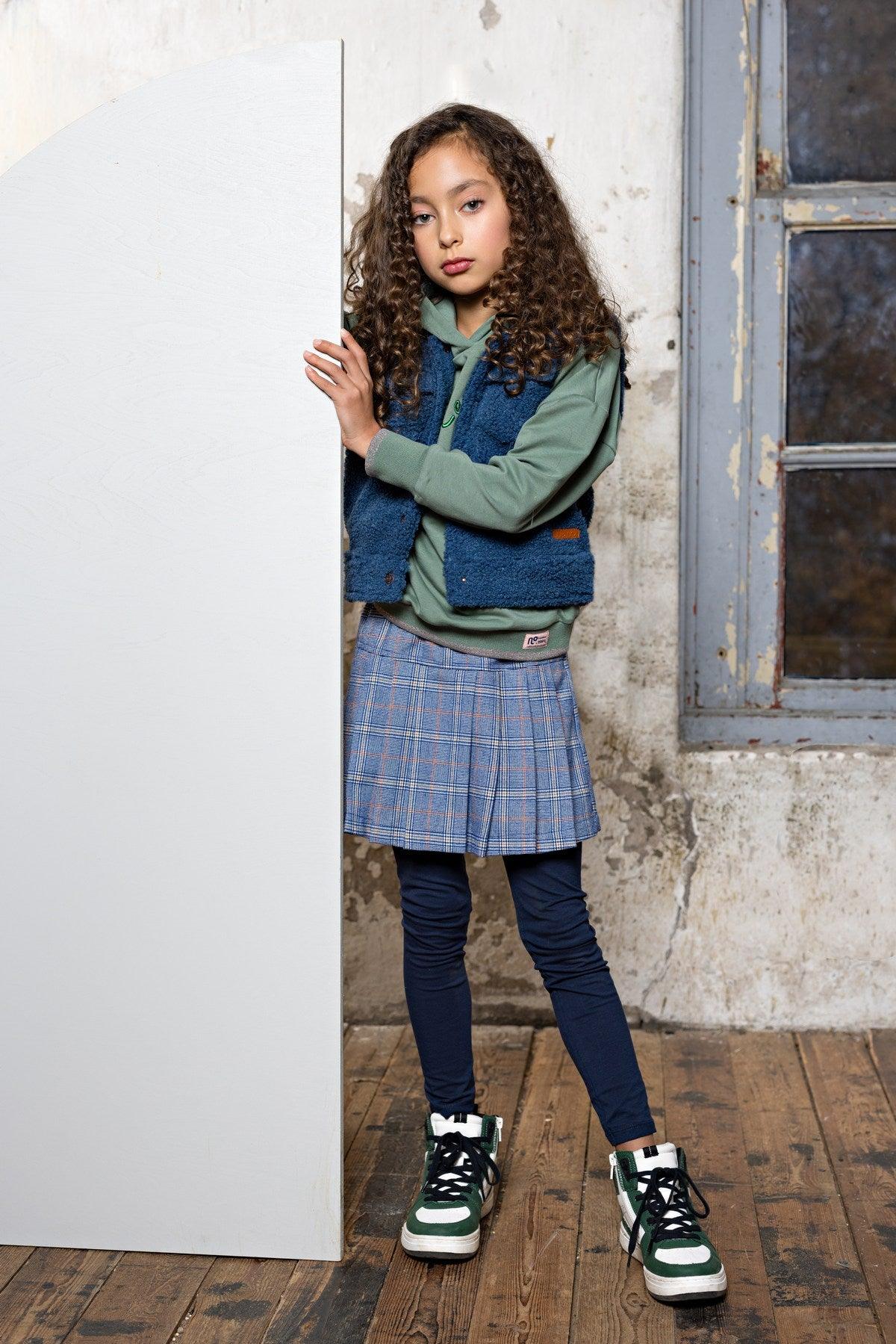Senna Geruiten Korte Broekrok - NoNo Kidswear