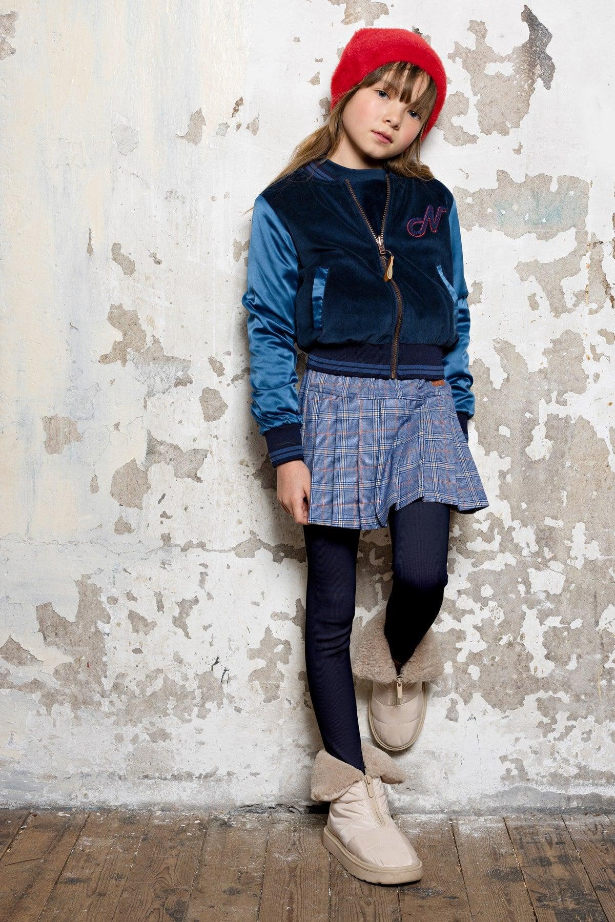 Senna Geruiten Korte Broekrok - NoNo Kidswear