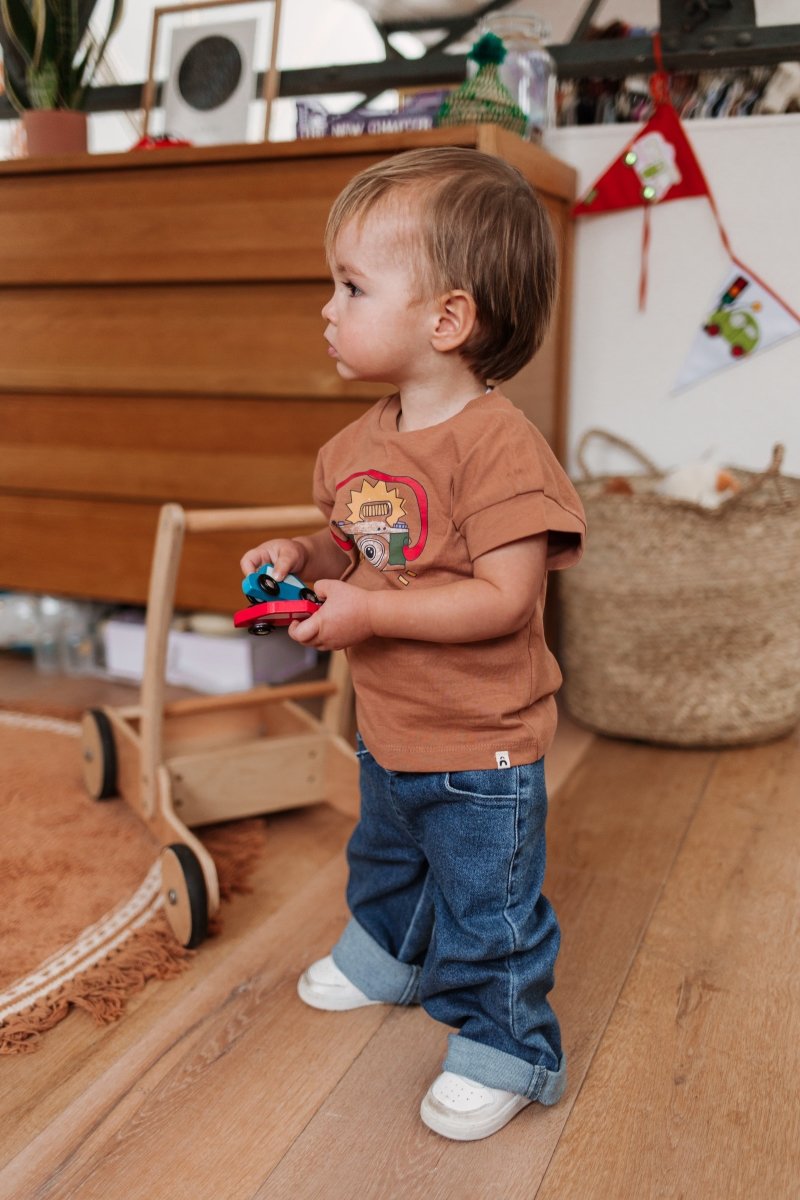 Sil pants blue denim - The New Chapter Store