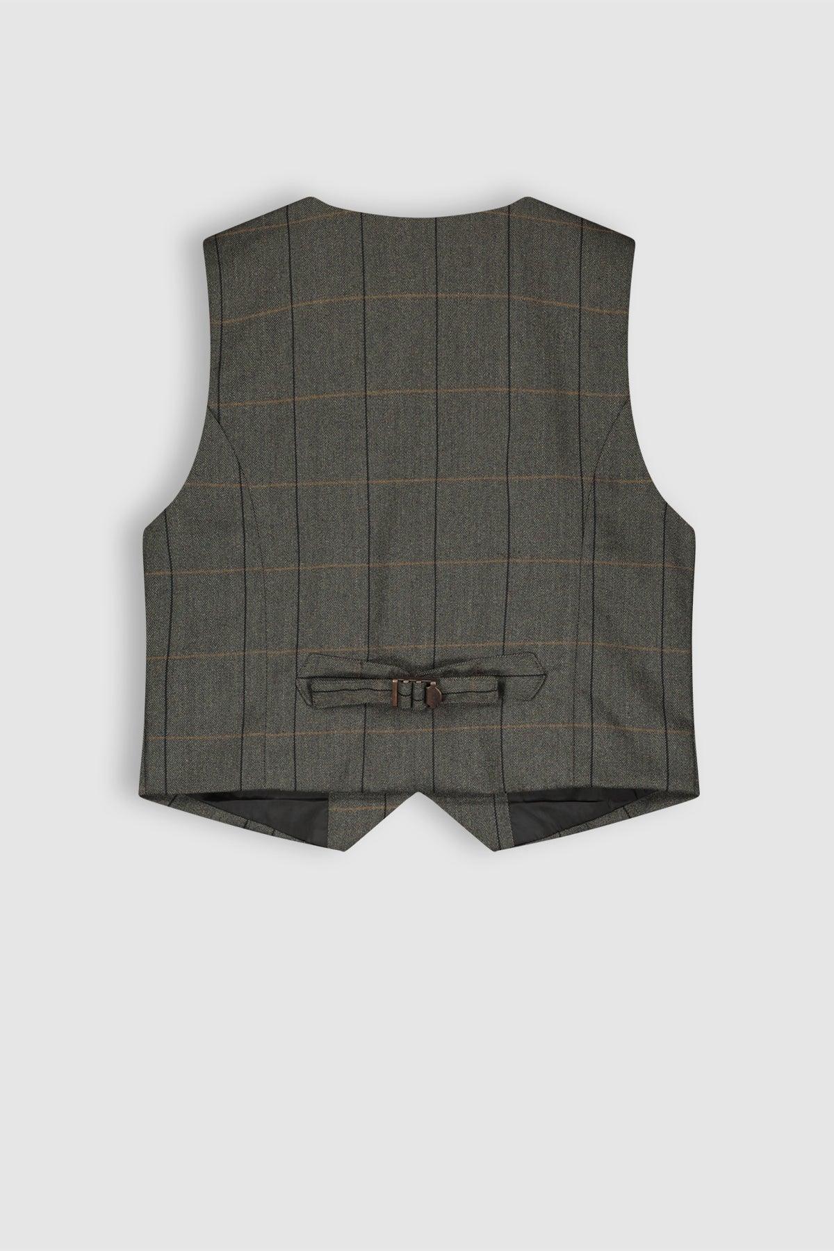 Tintin Geruiten Gilet - NoNo Kidswear