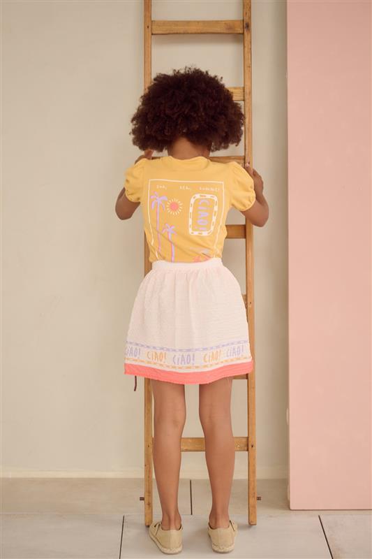 NoNo Karen Tshirt CIAO rugprint Oranje