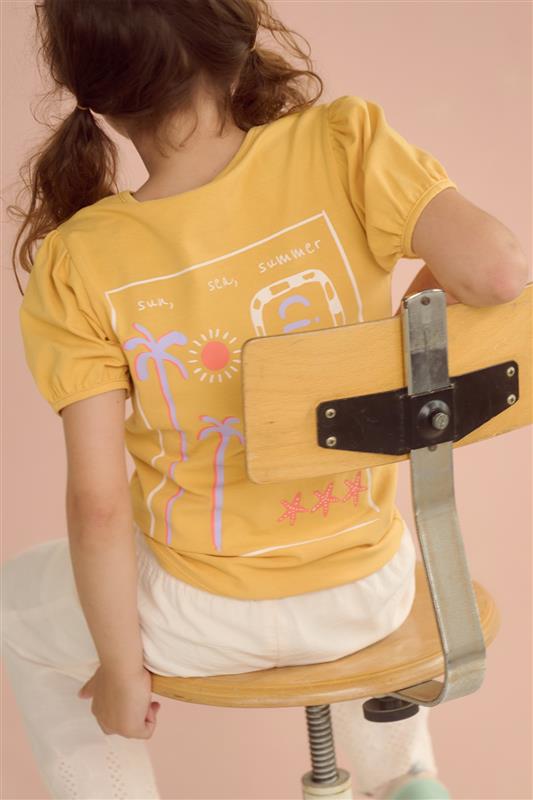 NoNo Karen Tshirt CIAO rugprint Oranje