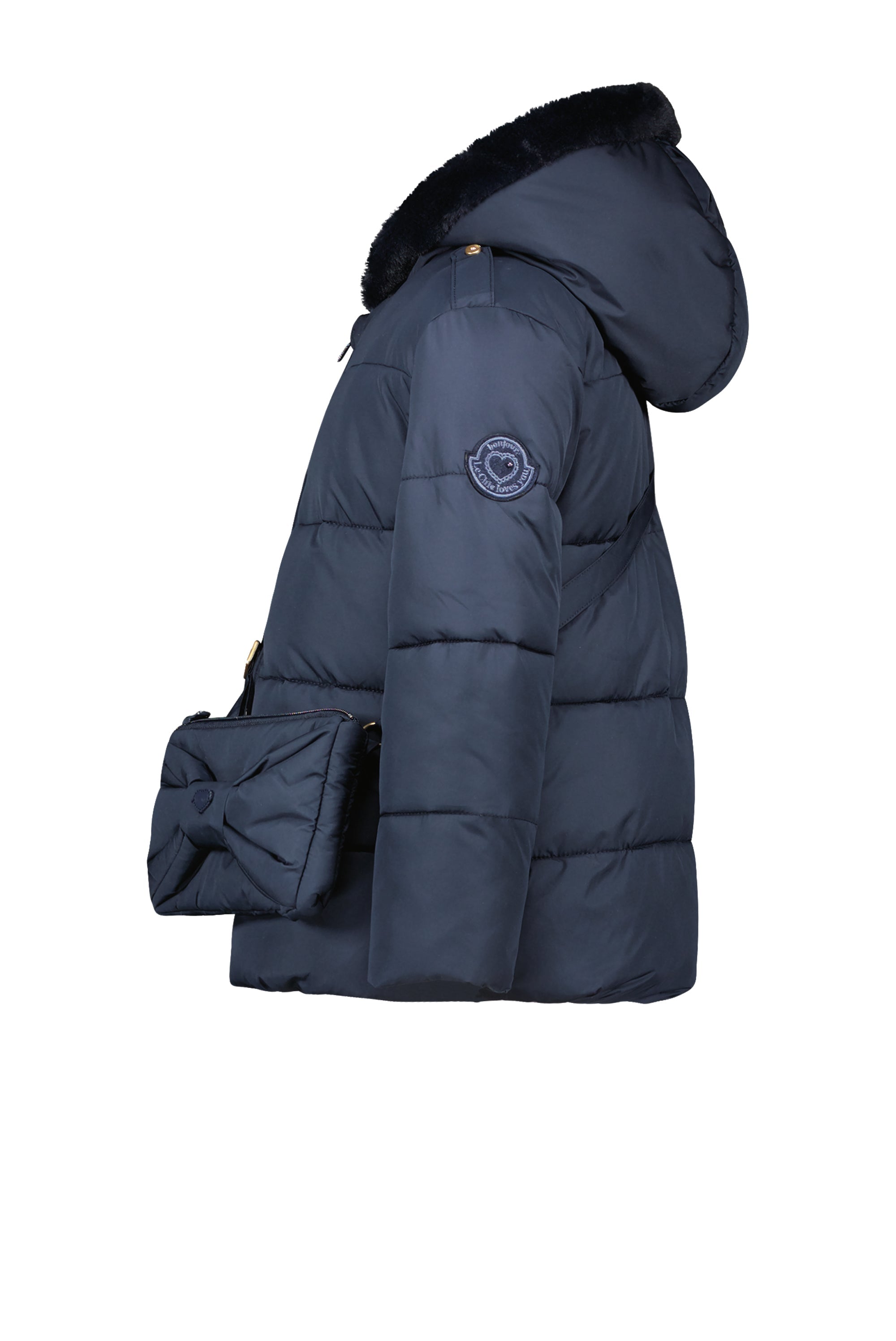 LE CHIC ♥ BABS ♥ short coat with bow-bag *Blue Navy*