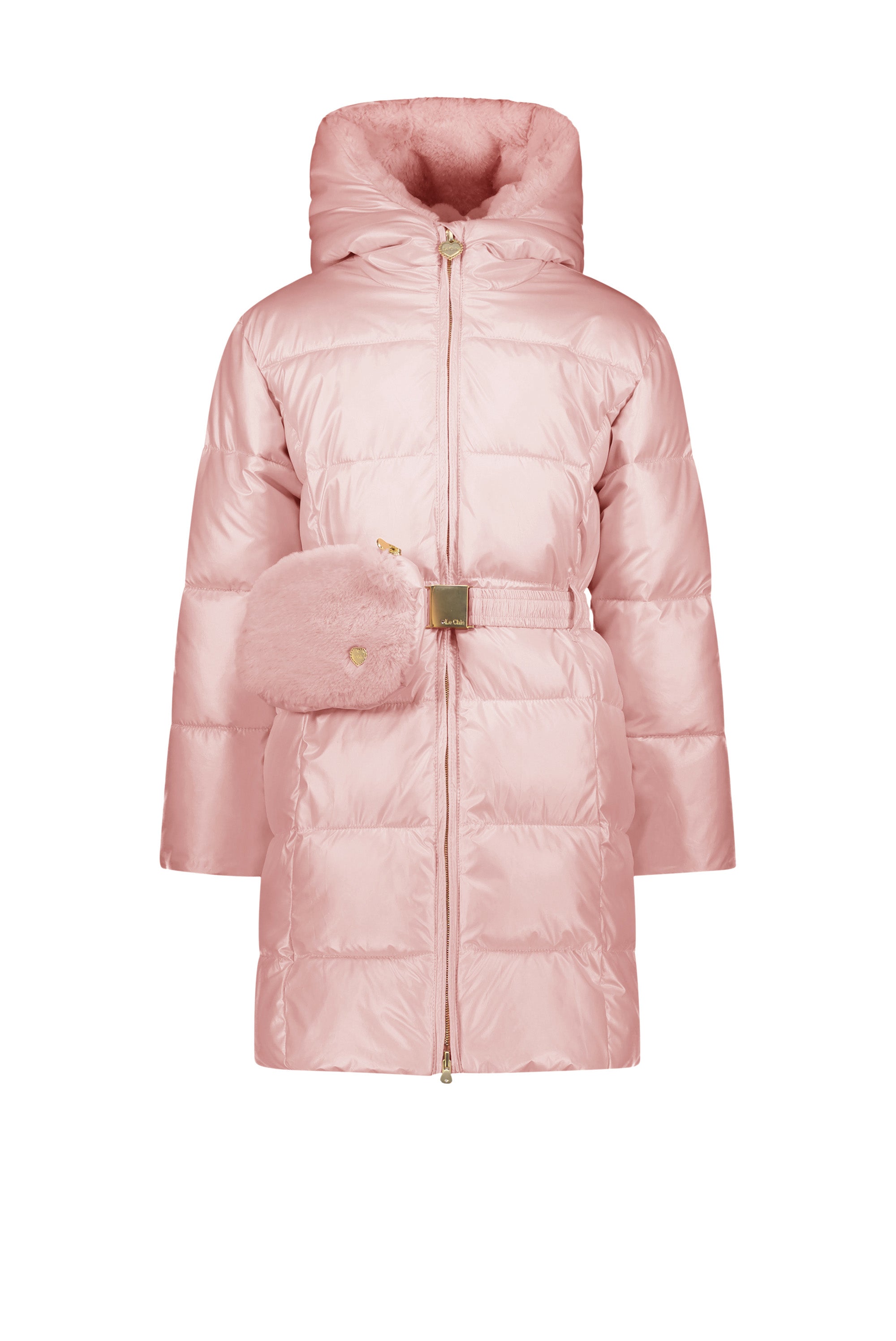 LE CHIC ♥ BIRDO ♥ furry bag & belt coat *Cotton Candy*