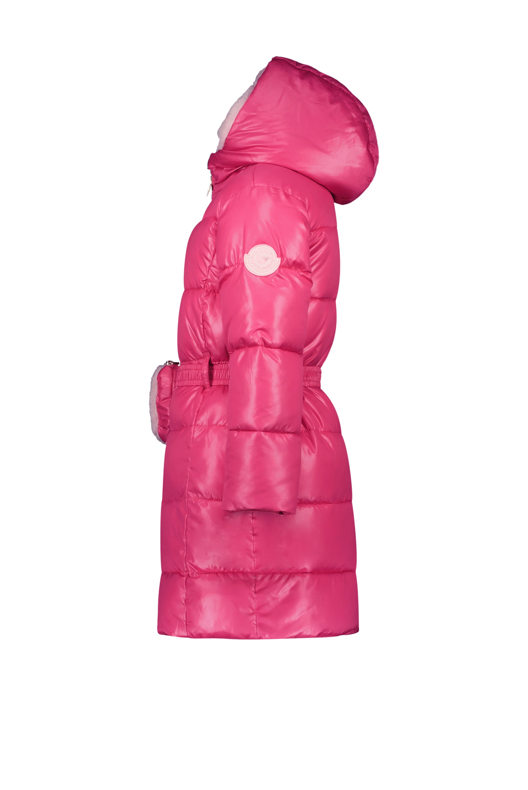 LE CHIC ♥ BIRDO ♥ furry bag & belt coat *Tickle Me Pink*